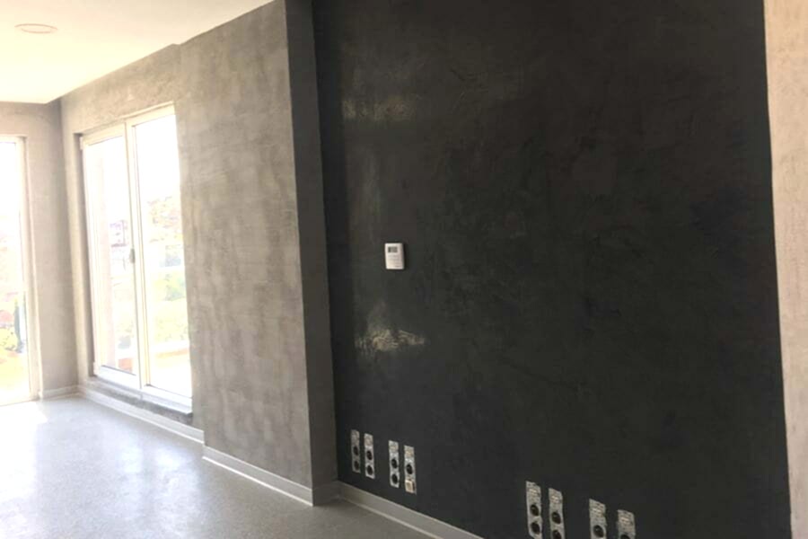 Mermer desen ve beton efekt boya